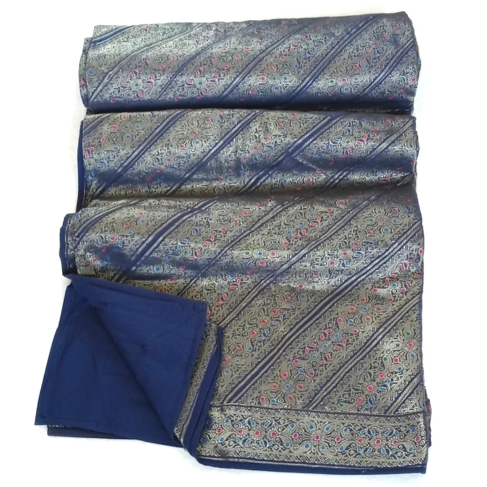 Gorgeous Silk Iridescent Patchwork Queen to King Sized Bedspread / Coverlet